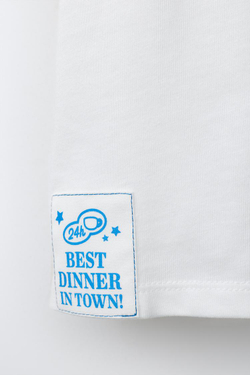 ZARA ФУТБОЛКА CINNAMOROLL © SANRIO, БЕЛЫЙ