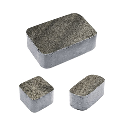 Тротуарная плитка КЛАССИКО - Листопад гранит Антрацит, комплект из 3 видов плит