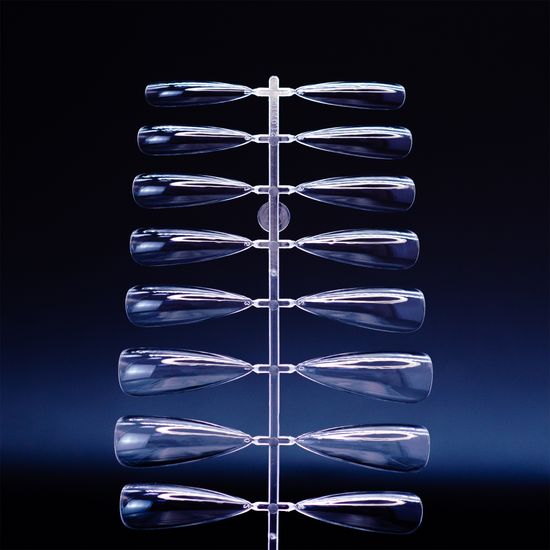 Гелевые типсы для наращивания (форма острый миндаль) 1 пластинка