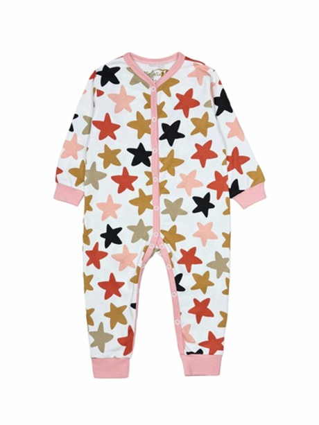 Комбинезон Sleep Звезды coral (68;74)