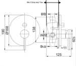 Душевая система встроенного монтажа RIMERO RM2410CR (Хром)