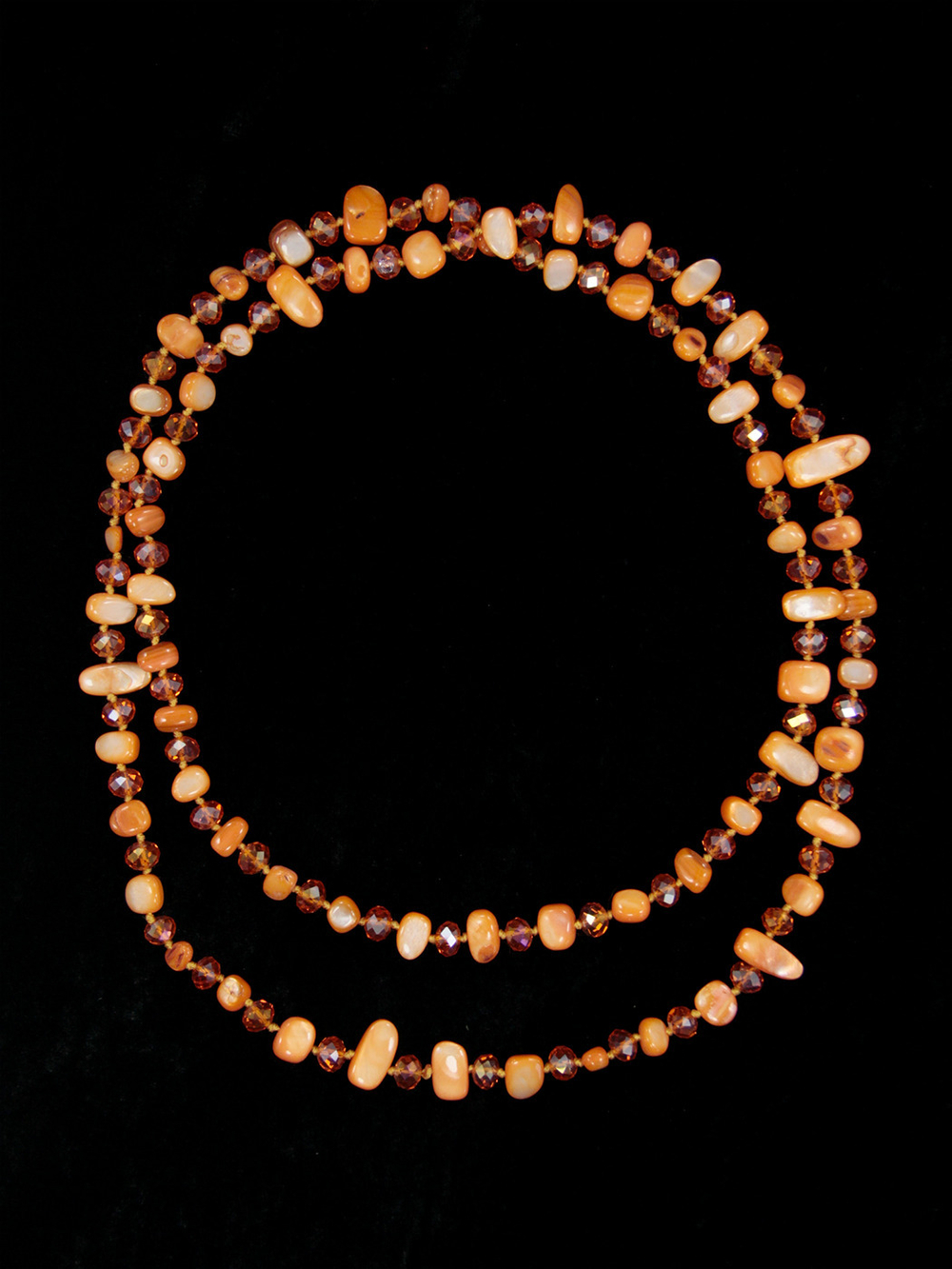 Бусы из Перламутра pebu014-or-110