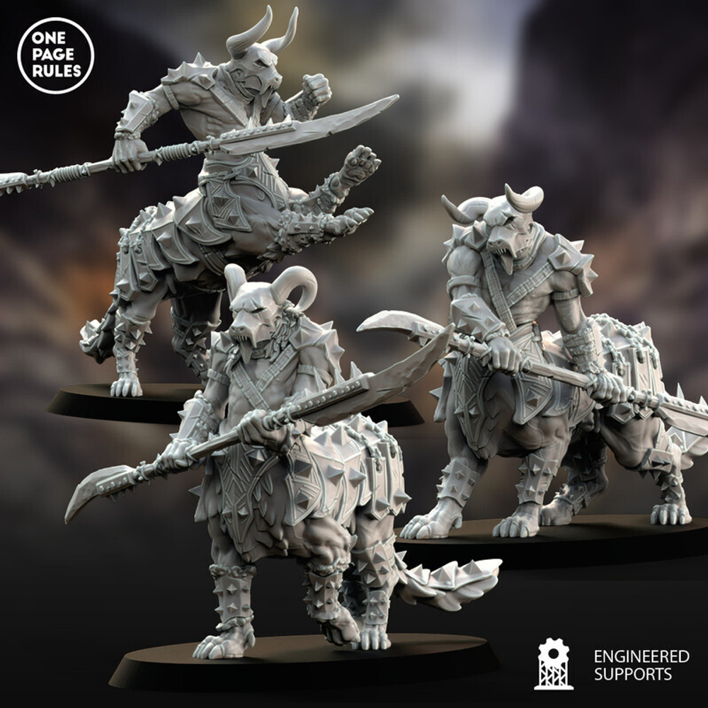Grand Alliance Chaos Beasts of Chaos Centigors 1 шт. миниатюра для dnd, днд, pathfinder, фентези, Настольная игра, НРИ, Варгейм, РПГ