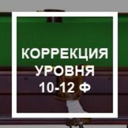 `Коррекция уровня (без снятия сукна) 10-12 ф