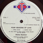 Donna Summer ‎– Four Seasons Of Love (Англия 1976г.) Т