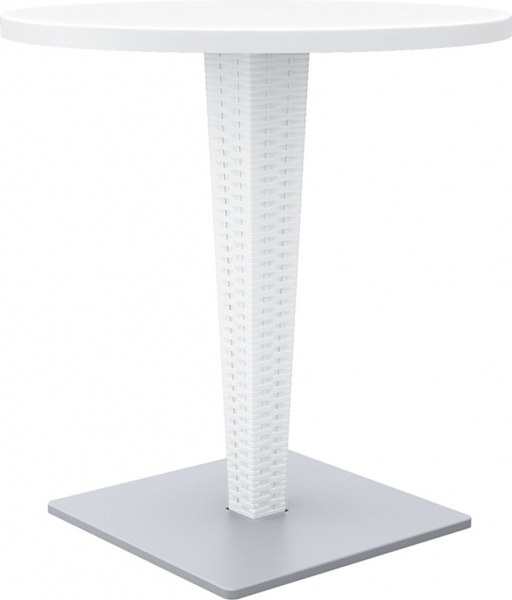 Стол пластиковый плетеный Siesta Contract Riva, белый