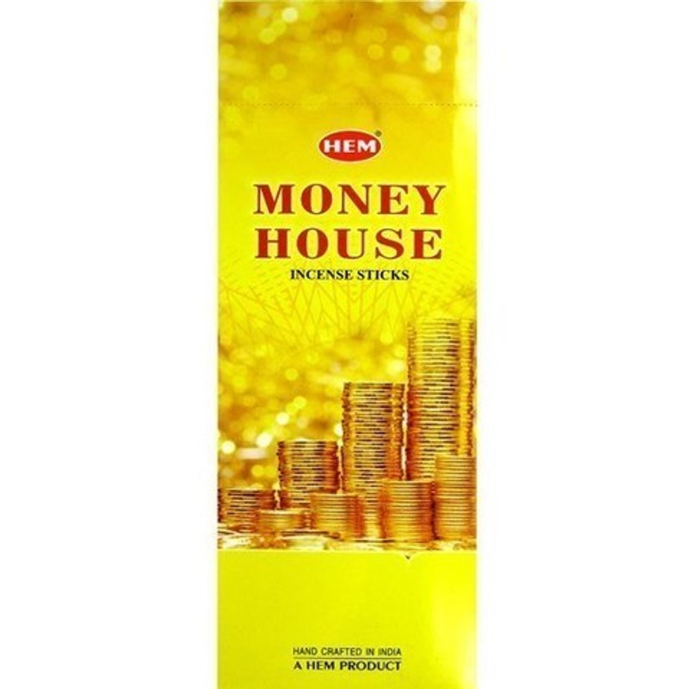 HEM Money House шестигранник Благовоние Денежный дом (алое вера, рудракша, бергамот, белый сандал)
