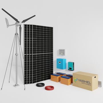 Гибридная ветро-солнечная электростанция 5000 Вт YASHEL серия«STRONG5000/2000i», фото №659410369