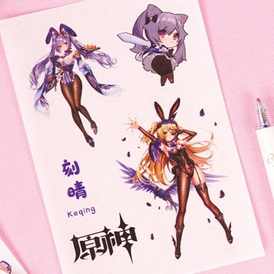 Набор наклеек "Genshin Impact" 6 листов