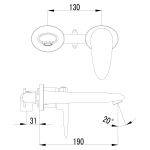 Смеситель для раковины Lemark Status (LM4426C)