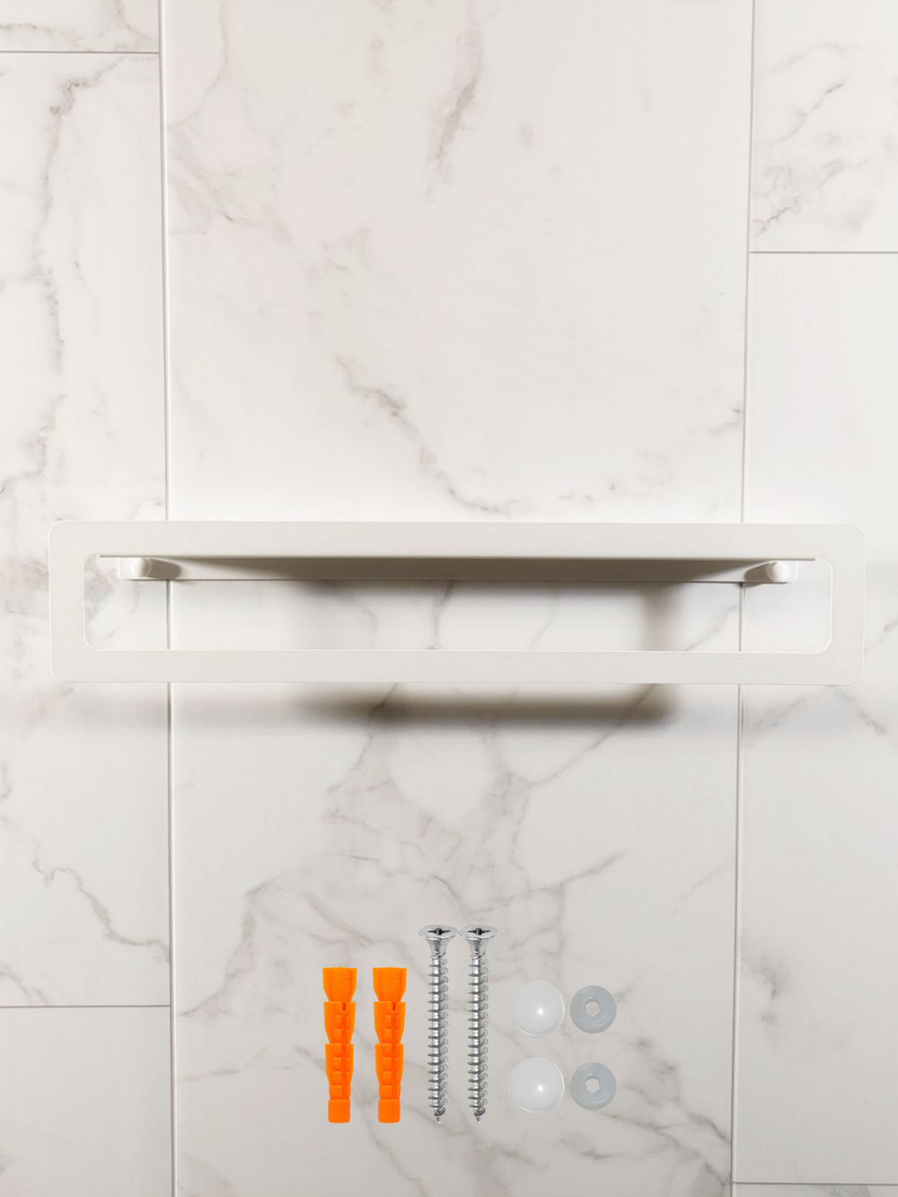 Держатель для полотенец MetaDec Qadrate 50см белый