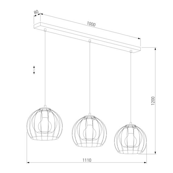Подвесной светильник TK Lighting 4483 Universo Black