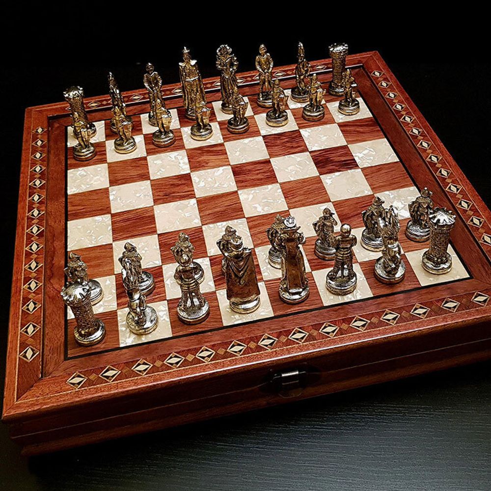 Шахматы "Эпоха империй" роза антик (2616-GA)