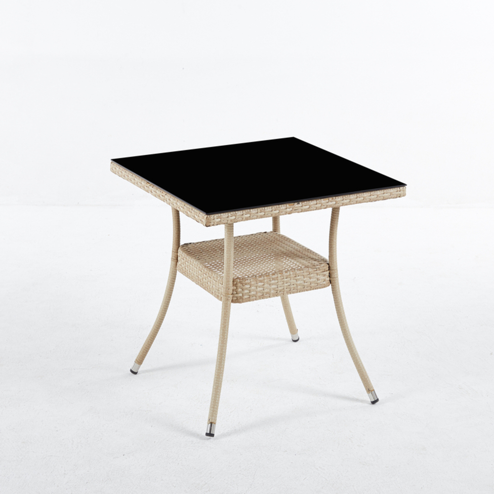 Обеденная группа Вайнхейвен 80х80 + 4 кресла Греция из искусственного ротанга Wood