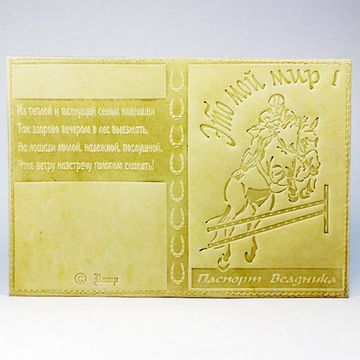 Обложка всадника Это мой мир кремовая