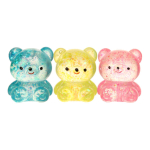 Мякиш Мишка с блестками 8 см, 3 цвета микс, с-30512