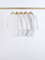 Боди с длинным рукавом для малышей Next K79-876, 5 шт., Белый