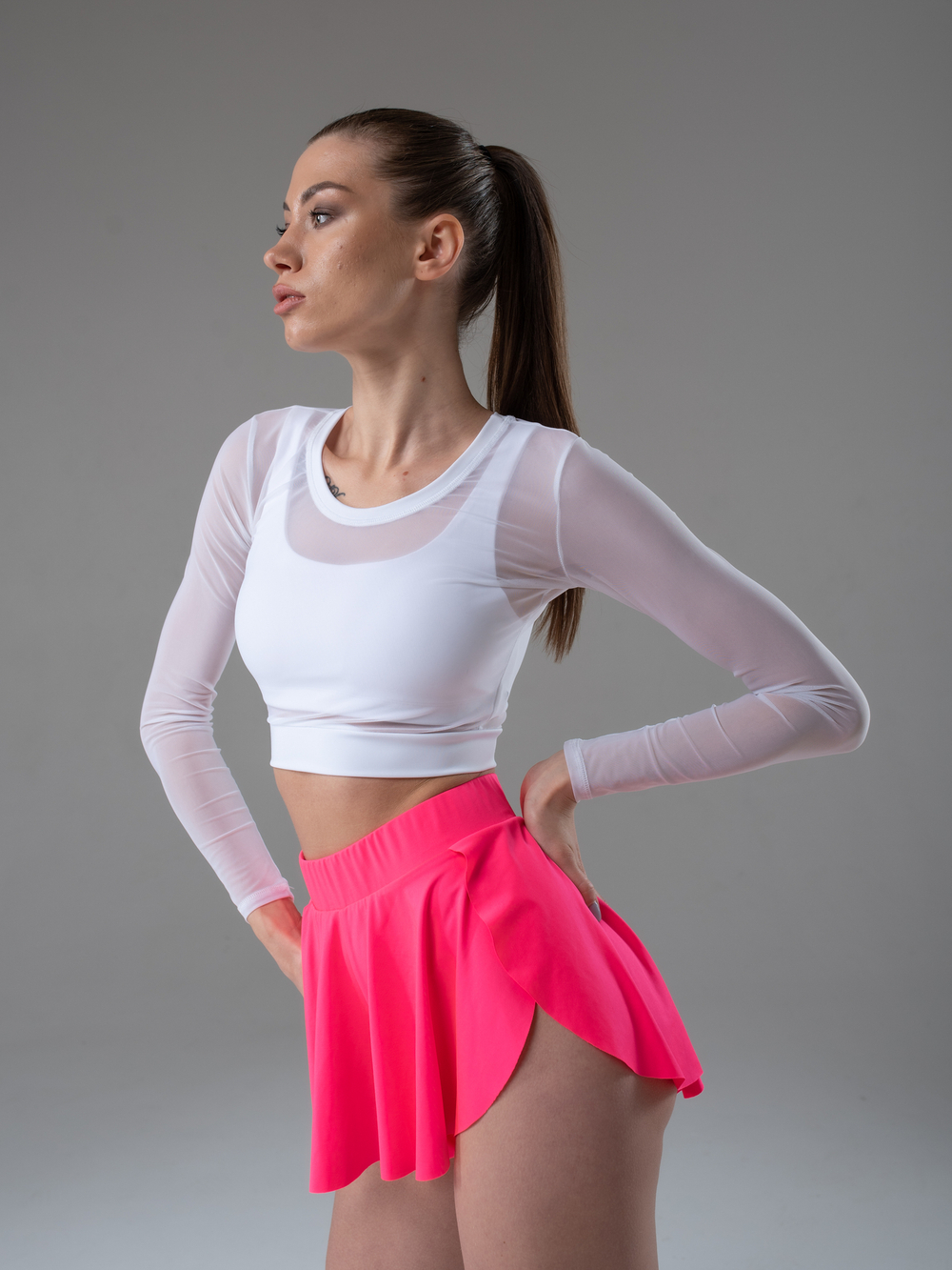 Лонгслив Shadow, Белый