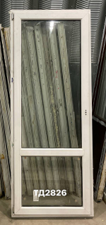Дверь балконная пластиковая Б/У 223(в) х 87(ш)