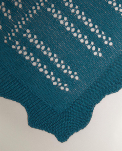 Zara Home плед детский из хлопка, синий, 70x100 см