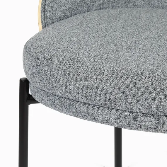 Обеденный стул Rosin, серый, шпон ясеня