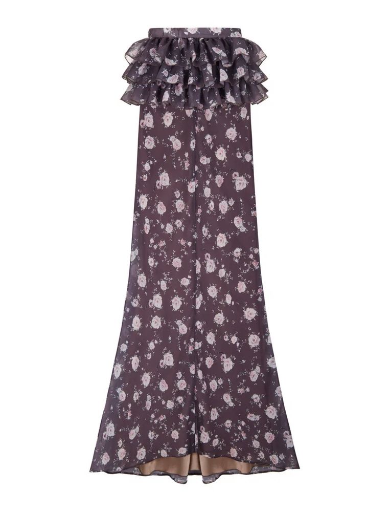 Юбка Afina с баской, мокко