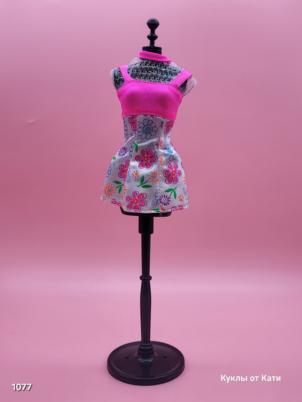 Одежда для куклы Барби винтаж платье 1077