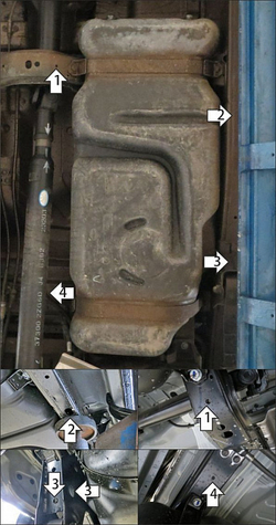 Защита стальная 2 мм Б Dongfeng DF6 MOTODOR.78604