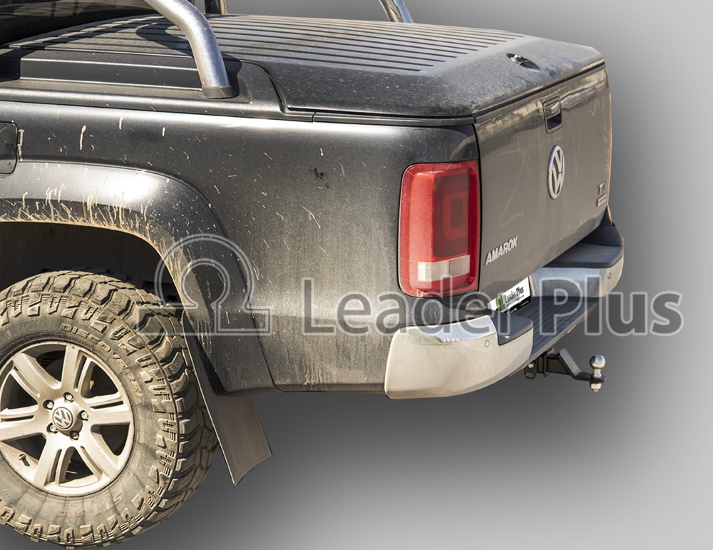 Фаркоп Лидер-плюс для Volkswagen Amarok 2010-2022 без снятия и выреза бампера. Тип шара: E. Нагрузки: 1500/100 кг, (без электрики в комплекте) - V120-E