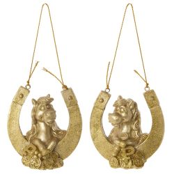 GAEM Фигурка декоративная подвесная "Лошадка", L6,5 W3,5 H6,5 см, 2в.