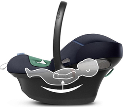 Коляска Cybex Balios S Lux SLV complete Aton S2 Ocean Blue 3 в 1 Stone Grey с дождевиками