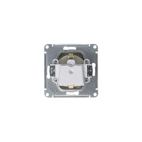 Розетка 1-м СП AtlasDesign 16А IP20 с заземл. защ. шторки механизм алюм. SE ATN000345