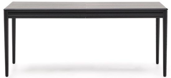 Раздвижной стол Lenon черный из шпона и массива дуба 160(240)x90 Испания 
