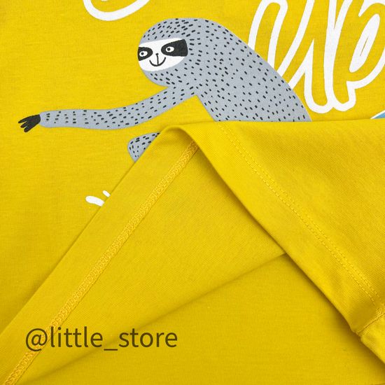 Футболка хлопковая "Морской бриз - Surf's Up" горчица