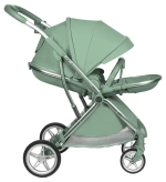 Коляска детская прогулочная Farfello Fest Lux (Вечнозеленый / Evergreen FL-6 цветная рама)
