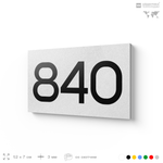 Номер на дверь 840, табличка на дверь для офиса, квартиры, кабинета, аудитории, склада, белая 120х70 мм, Айдентика Технолоджи