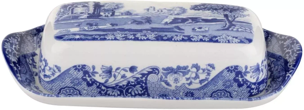 Spode - Синяя итальянская масленка 20х10см. / артикул   BLI2850-X  / GTIN 783931401565
