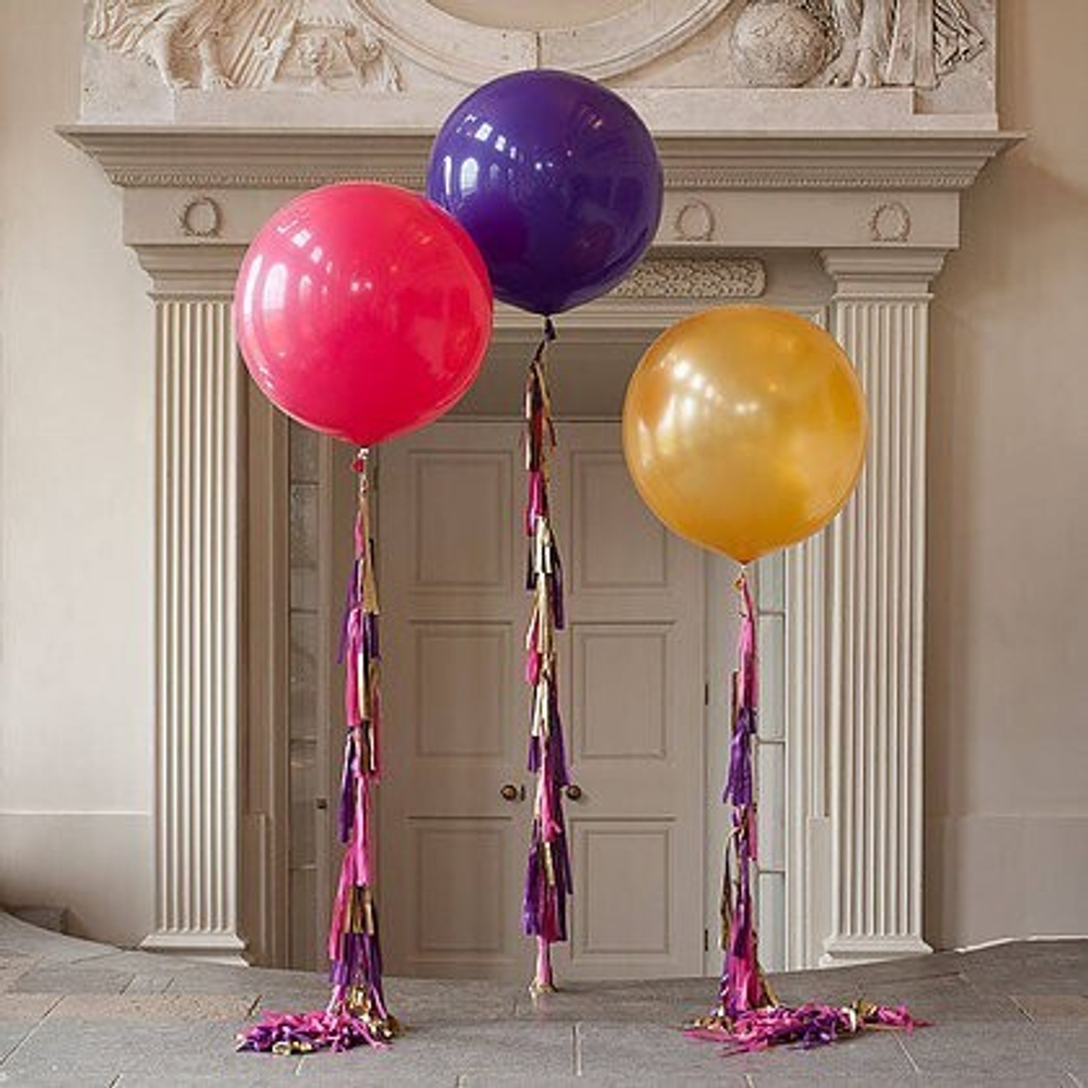 Bright purple set (3 шара) +tassel