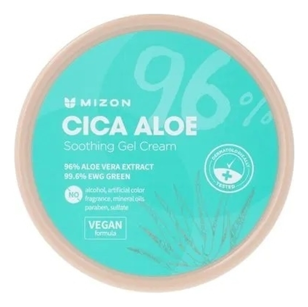 MIZON  Успокаивающий гель-крем с экстрактами алоэ и центеллы азиатской - CICA ALOE SOOTHING GEL CREAM ,300 г