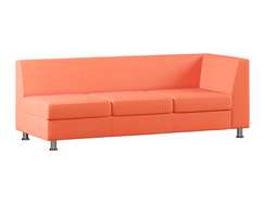 Секция с подлокотником трехметная левая Marcus MC-1P.03(L) экокожа Oregon 23