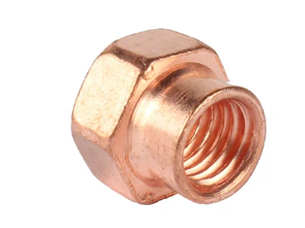 Гайка  8х1.25 приемной трубы 2108 (обмедн.) (ОАО «БелЗАН») (уп25/50шт)