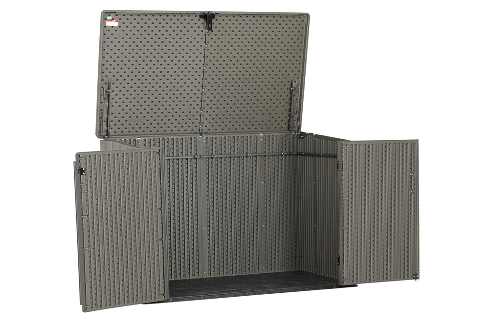 Ящик пластиковый WoodLook, 2100 л, серый