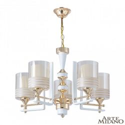 Подвесная люстра Arte Milano Florentia-6087 306087/5 Wh/Gd