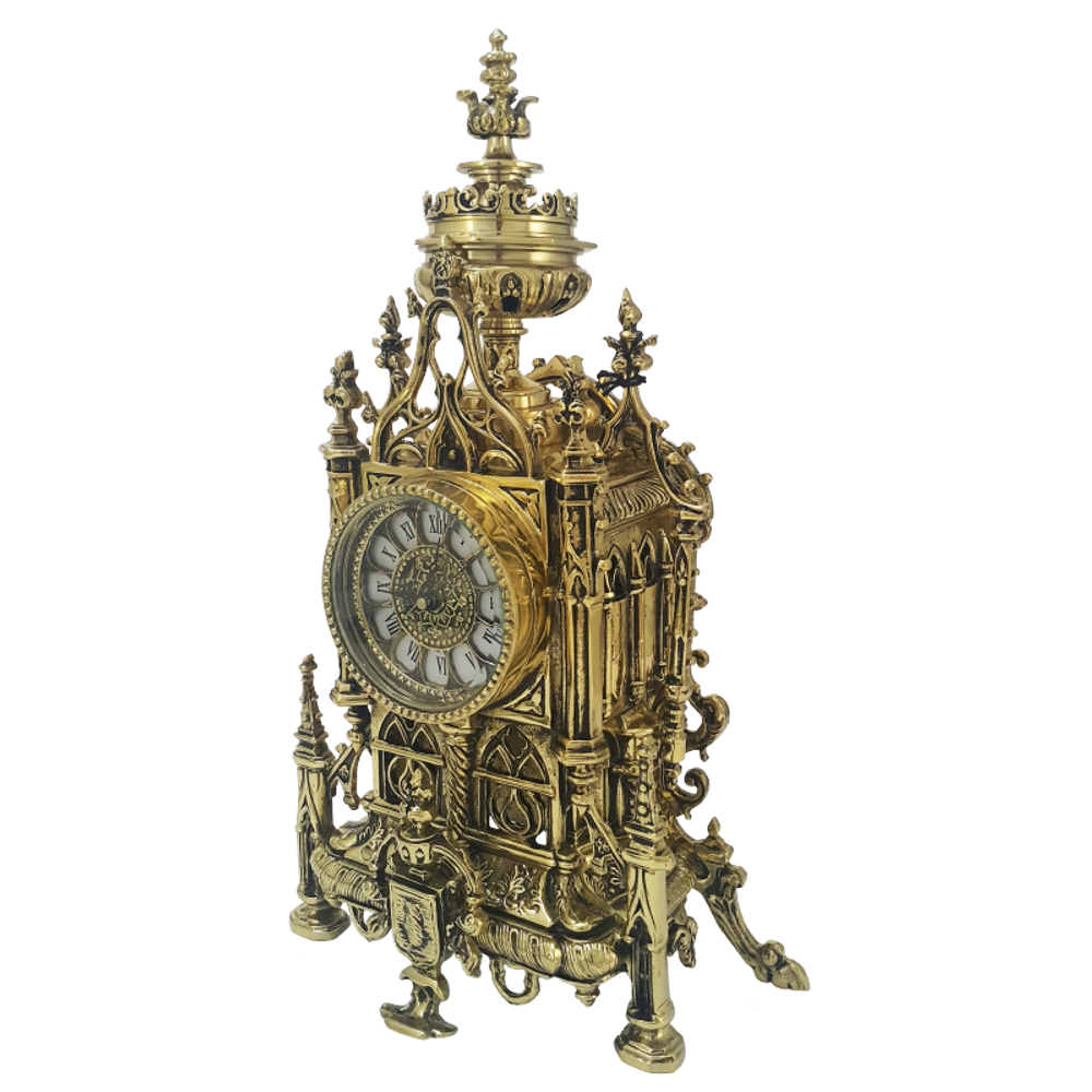 Bello De Bronze Часы "Нотр Дам" каминные бронзовые