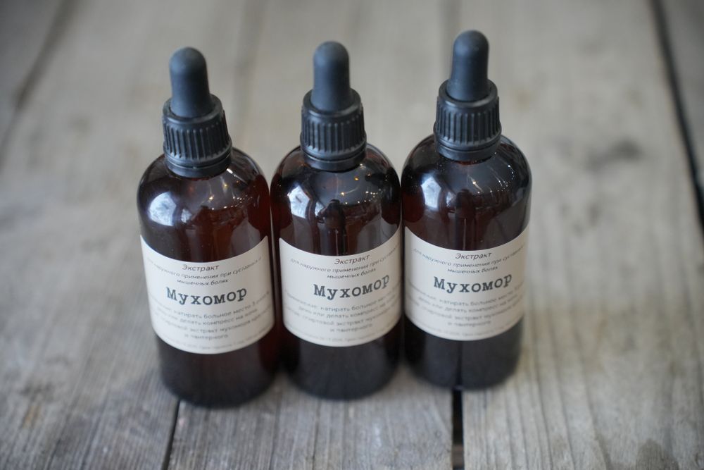 Мухомор - раны, боли мышц и суставов, экстракт