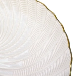 Тарелка стеклянная «Фьюжн» 16см перламутр