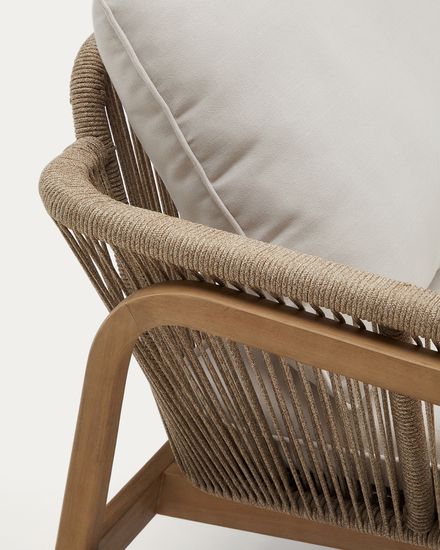 Комплект Vellana: 3-местный диван, 2 кресла и журнальный столик из 100% массива акации La Forma 