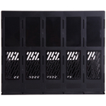 Лоток вертикальный DELI, 5 отделений, чёрный