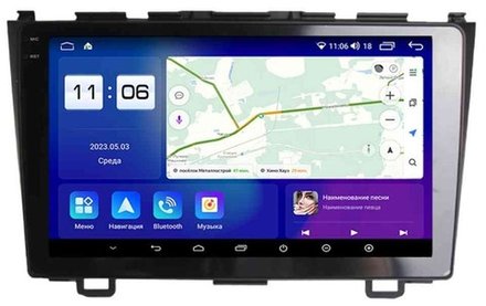 Магнитола для Honda CR-V 2006-2012 - Parafar PF978RN2K на Android 13, QLED+2K, ТОП процессор, 4Гб+32Гб, CarPlay, 4G SIM-слот