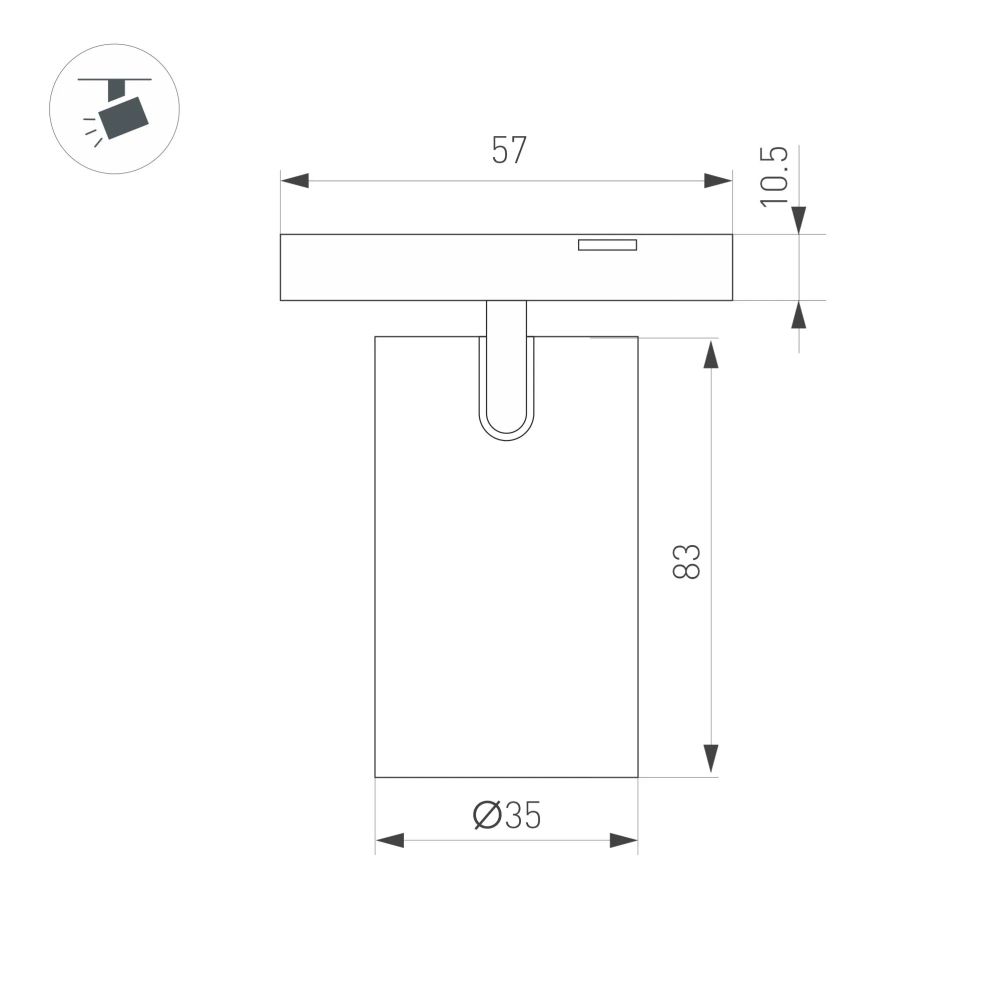 Светильник MAG-MICROCOSM-SPOT-R35-5W Warm3000 (BK, 36 deg, 24V) (Arlight, IP20 Металл, 3 года) 043252